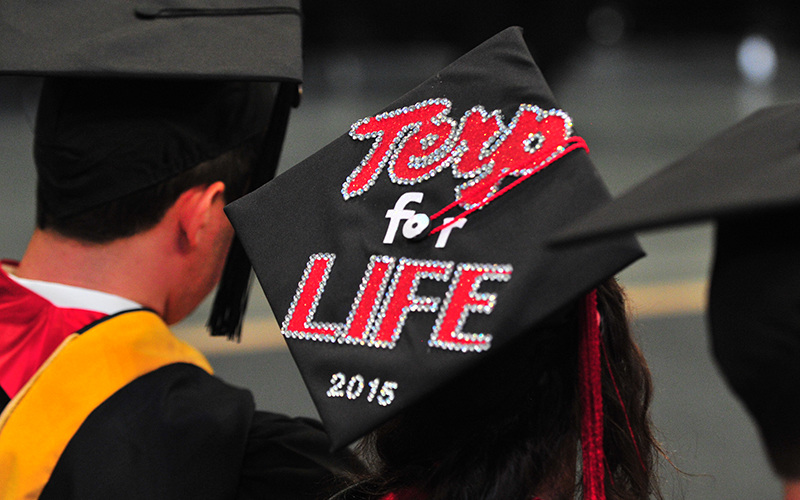 Decorated graduation cap